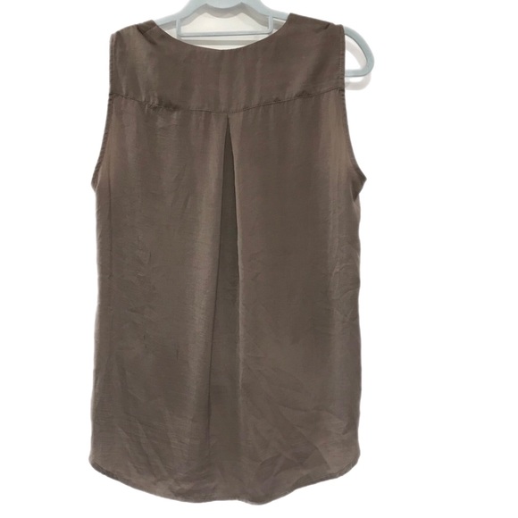Kut from the Kloth Brown Drape Sleeveless Top - Picture 2 of 7